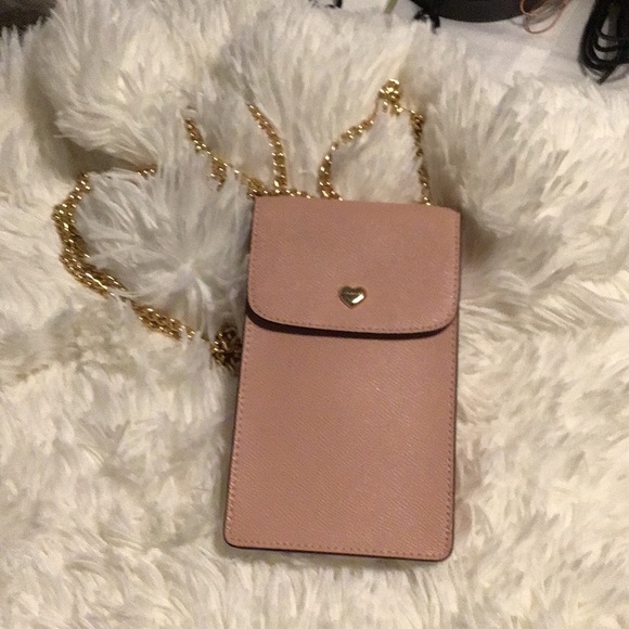 Pristine condition,used once Coach pink crossbody phone case. - Picture 1 of 5
